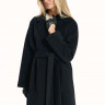 Шерстяное пальто в стиле Max Mara, черное. Арт. 547